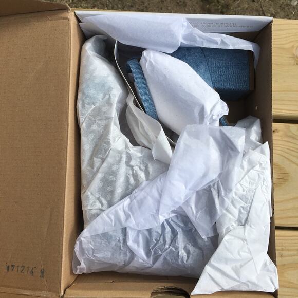 Call It Spring Stangarone Block Heel Sandal Blue 9 - Picture 4 of 16